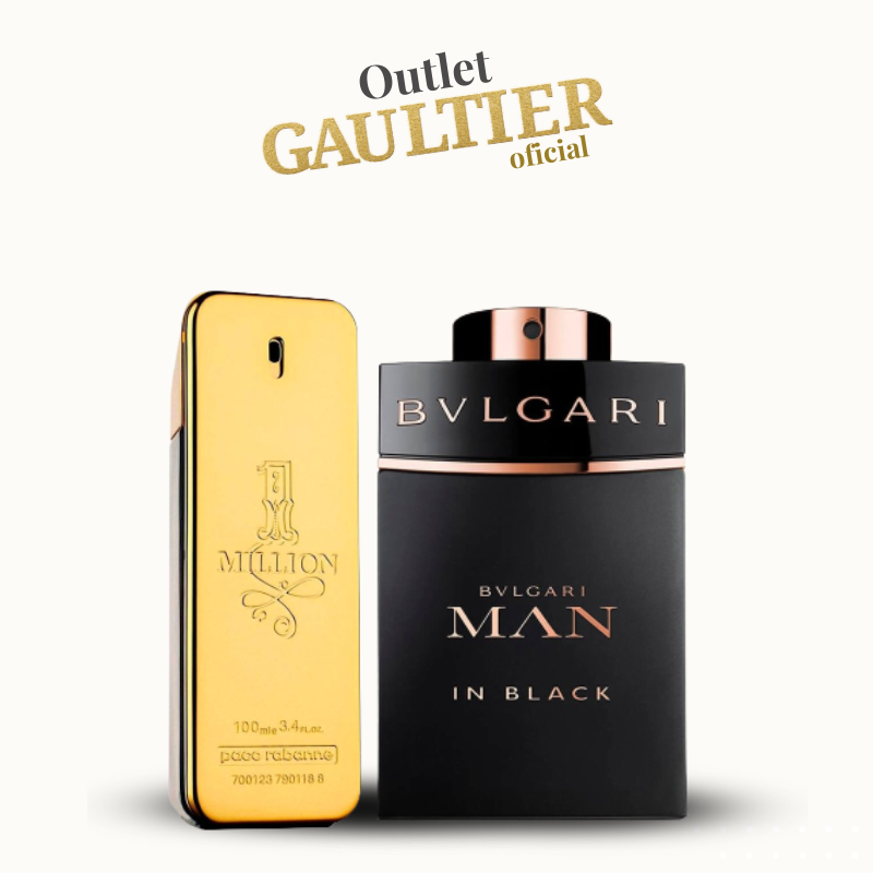 Combo de Perfumes 1 Million e Bvlgari MAN in Black - 100ml