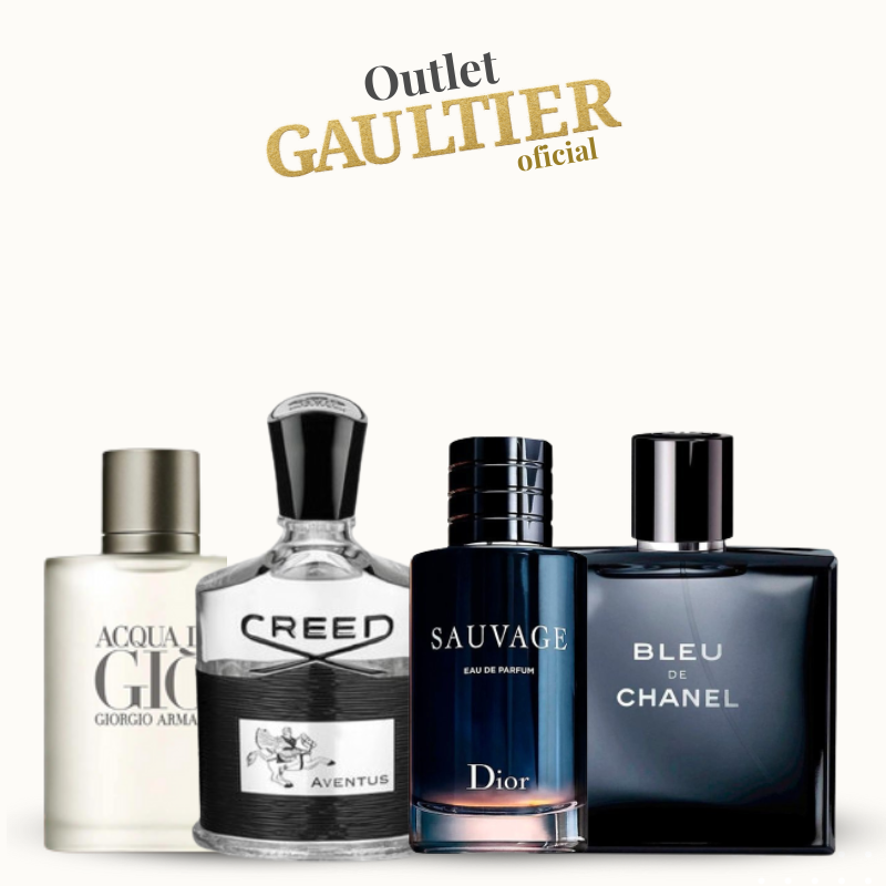 Combo ESPECIAL - 4 Perfumes Giorgio Armani,Creed,Sauvage e Bleu de Chanel